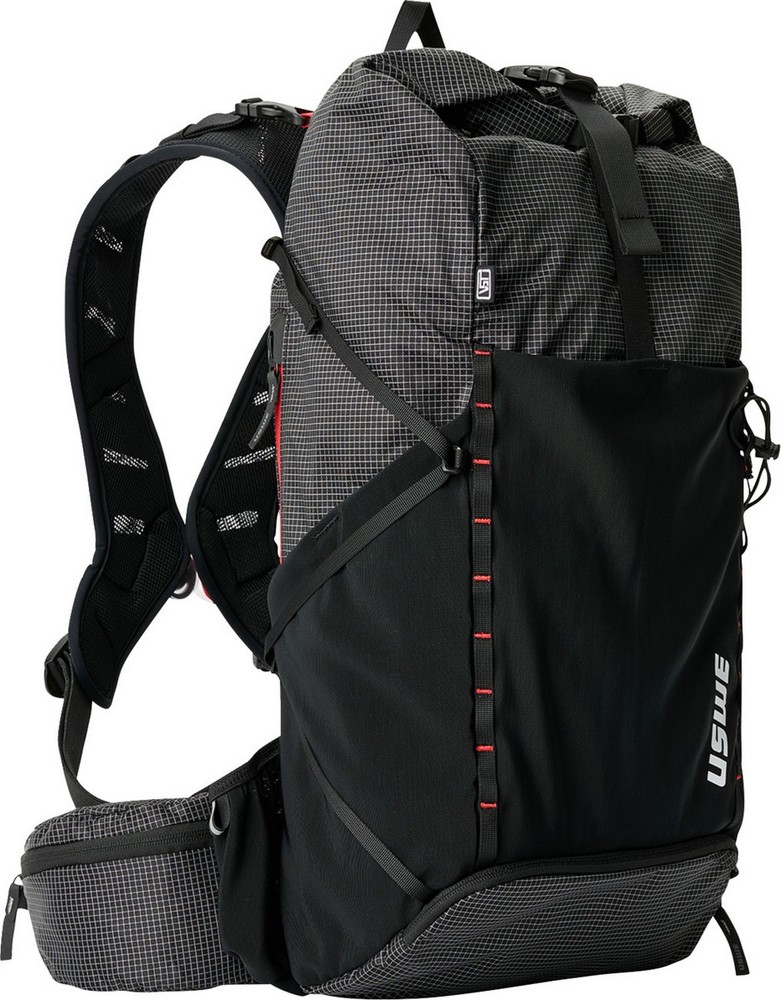 USWE 30L Daypack Rolltop Backpack Black