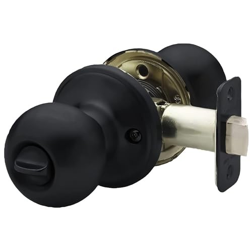 Copper Creek BK2020BC-3 Ball Knob, Passage Function, 3 Count Multipack, Black