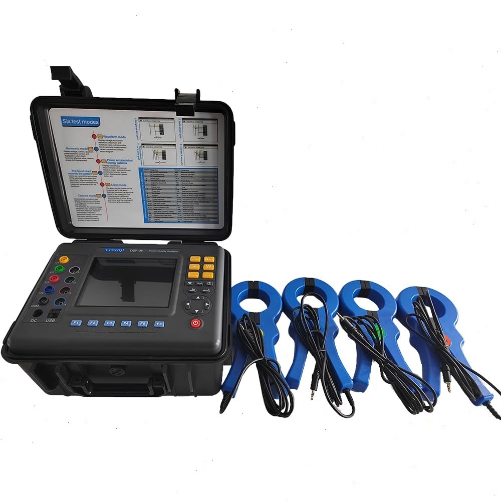 Power Quality Analyzer Meter with Peak Current and Voltage 150 Groups 1.0A~1000A