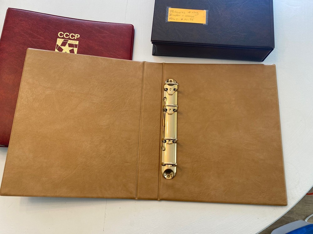 Philswiss 4 Ring Stamp Binder & Sleeve & USSR Binder Bundle