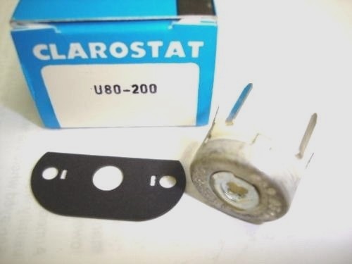 Clarostat U80-200 OHM PCB Mount Single Turn Trim Pot