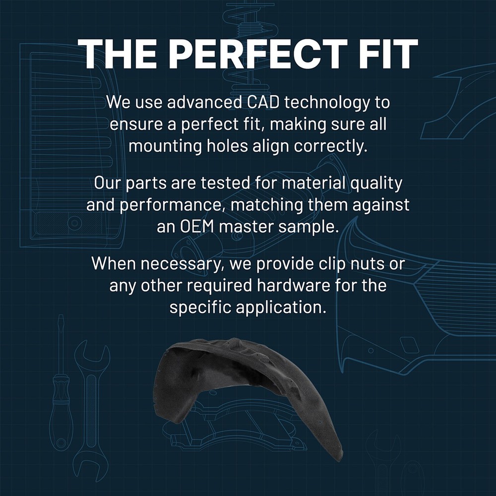 Splash Shield For 2010-2015 Volvo XC60 Front, Passenger Side