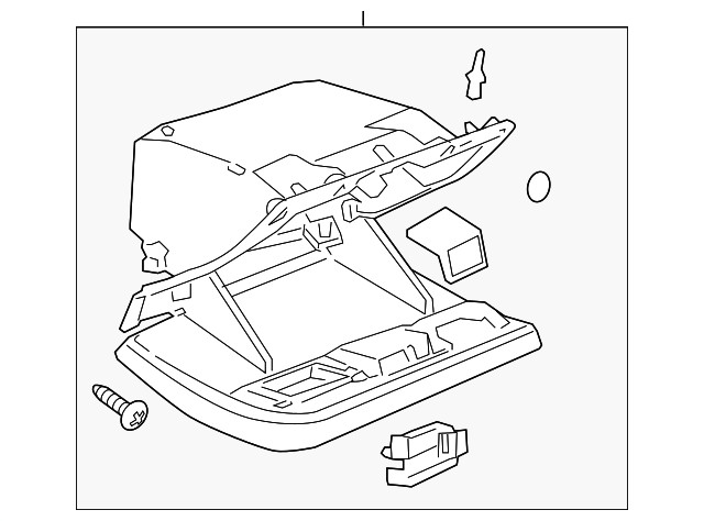 Genuine GM Instrument Panel Storage Compartment 25800674