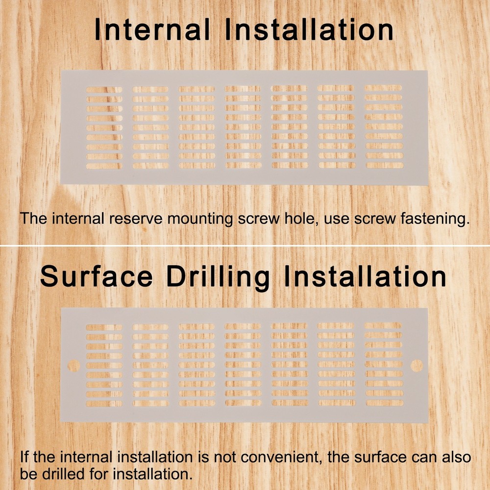 Rectangular ventilation grille for Alfa (250x80mm, grey, 2pcs)