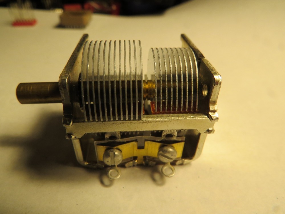 Dual Gang Air Variable Capacitor - NOS