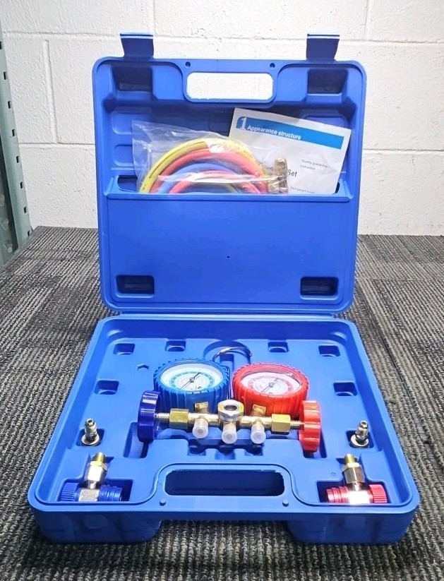 1 Appearance Structure Manifold Guage Set with Hard Case