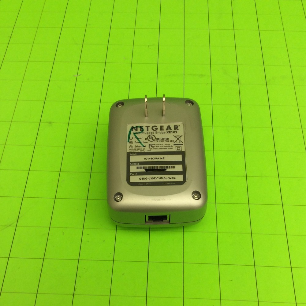 Network Device Netgear XE102 WALL-PLUGGED Bridge Module Part (Single)