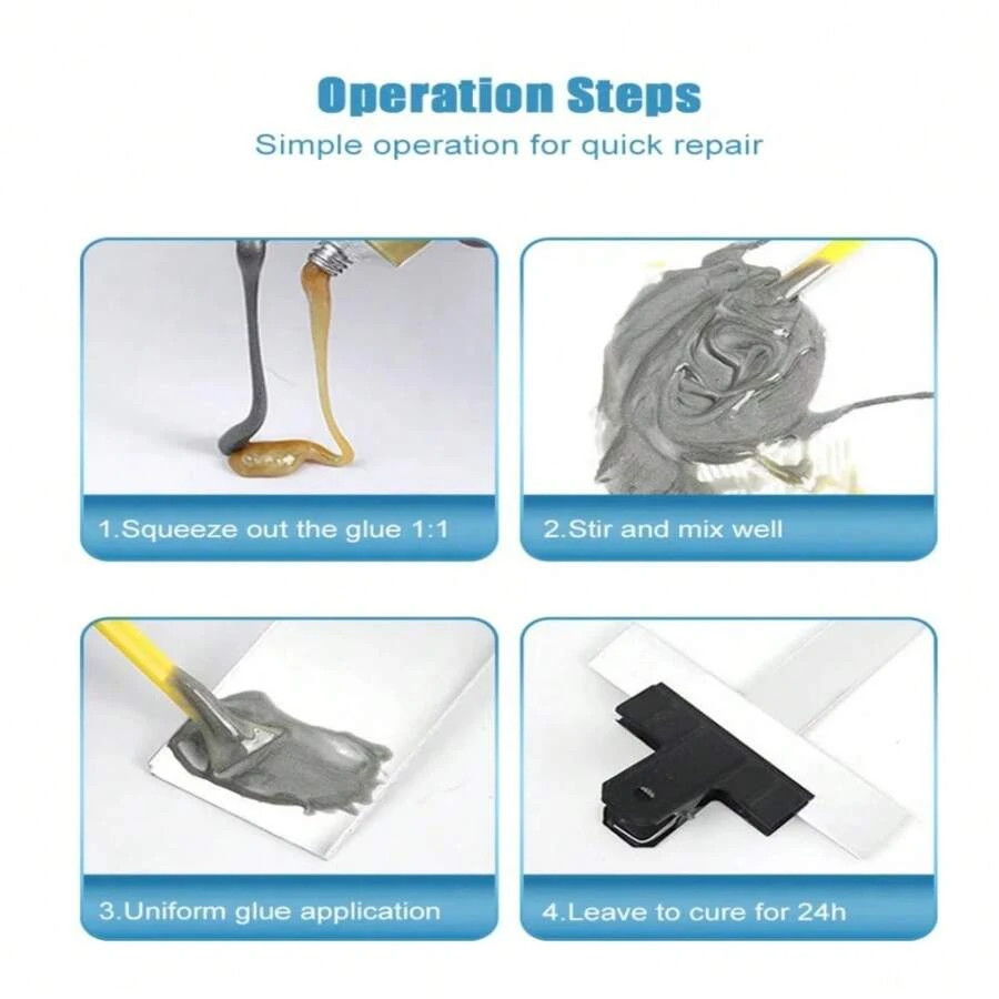 Adhesive Heat Resistance Cold Welding AB Glue Sealant Metal Repair Paste Glue