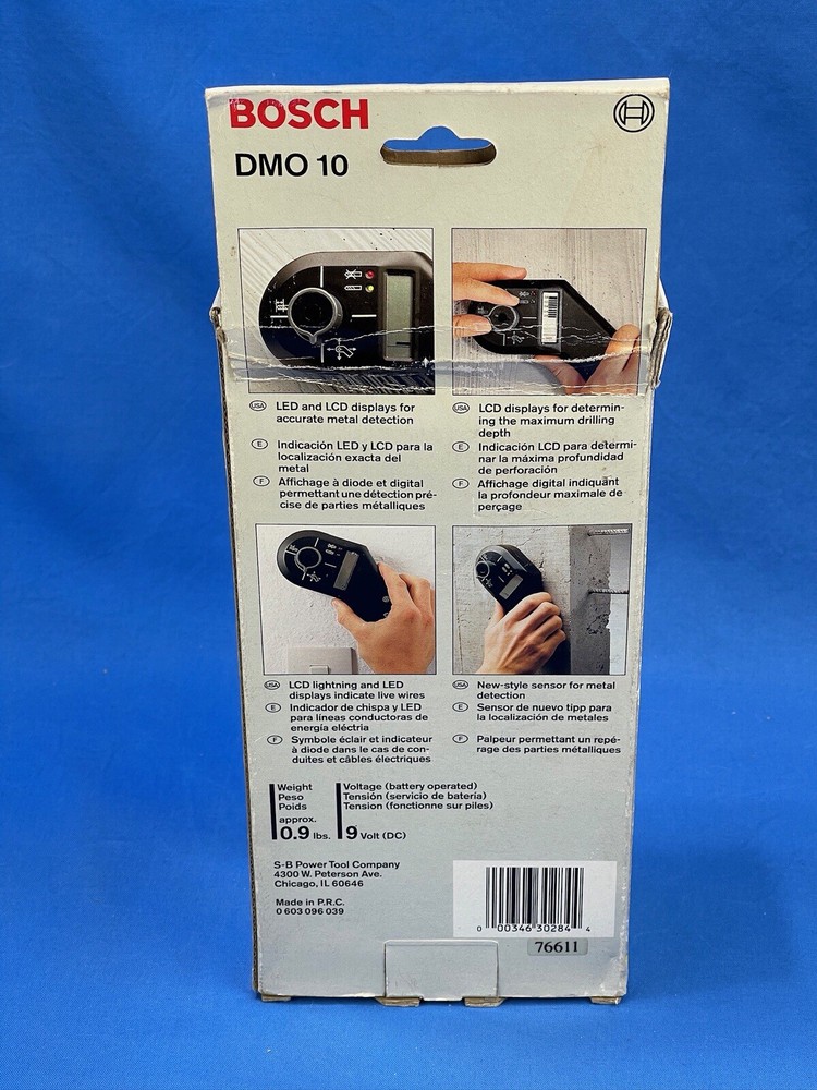 Bosch - DMO 10 - Digital Metal Detector - TESTED & WORKING - DMO10