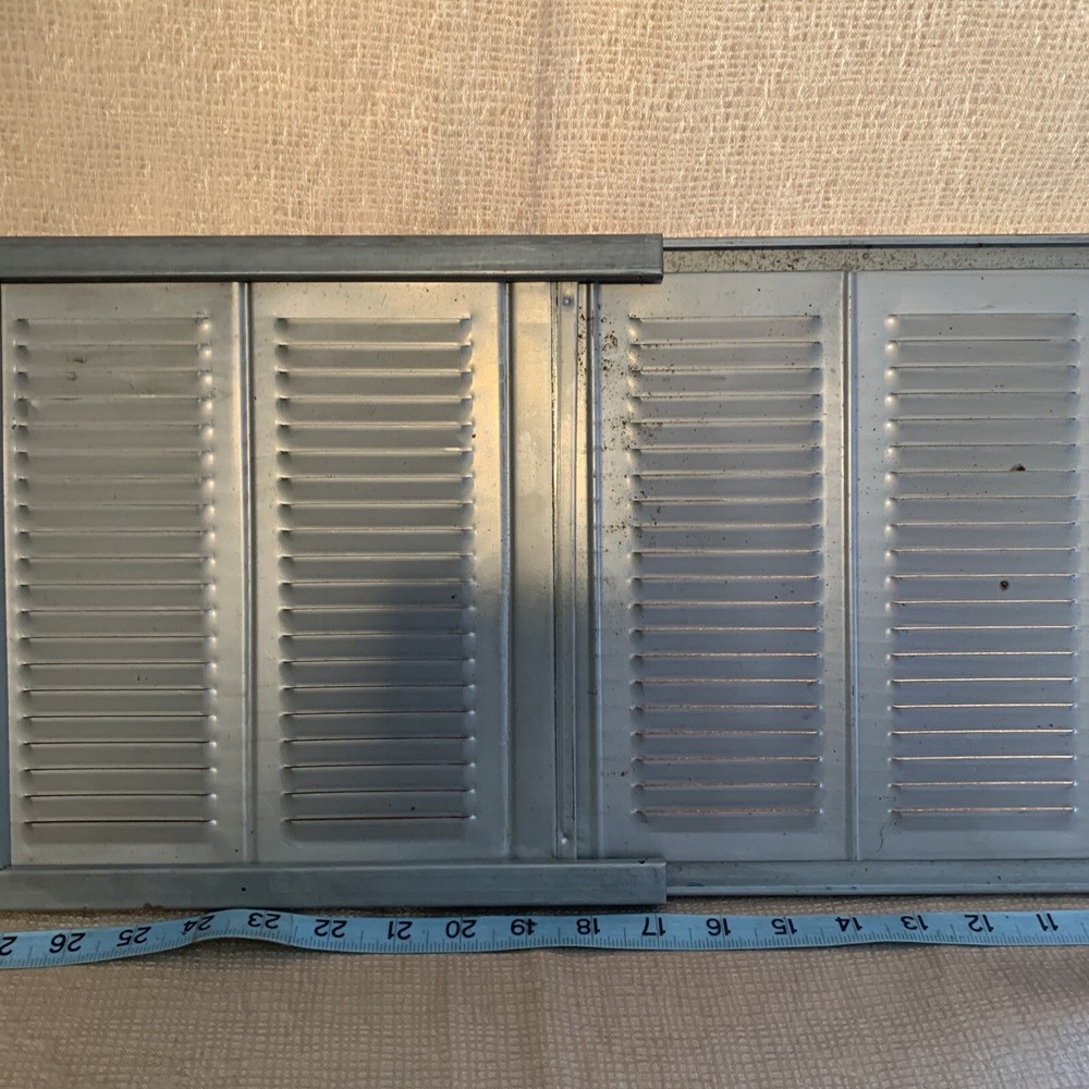 Vintage Sliding Metal Window Screen