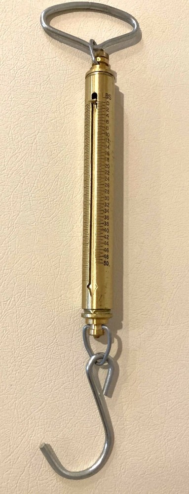 Chatillon IN-50 Brass Linear scale, 50lb x 8oz.