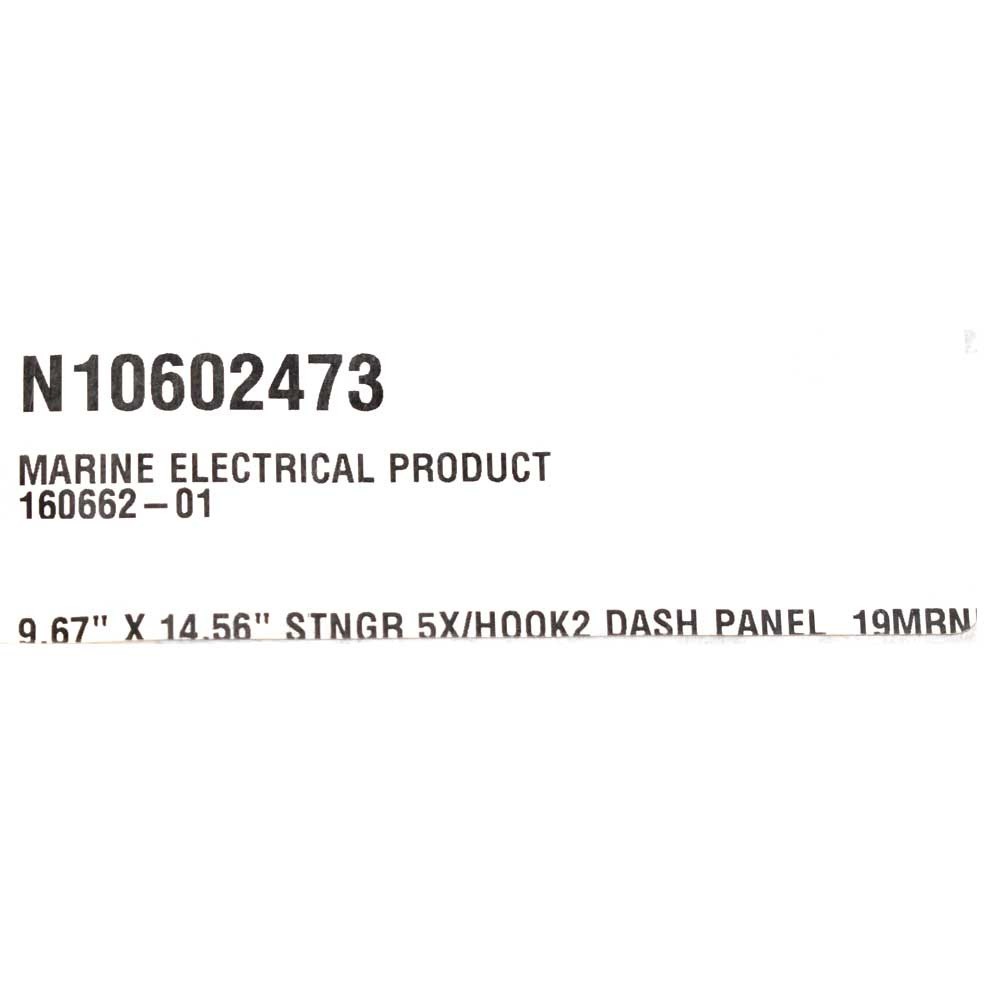 Lowe Boat Blank Dash Panel 2314402 | Stinger 14 1/2 Inch Acrylic