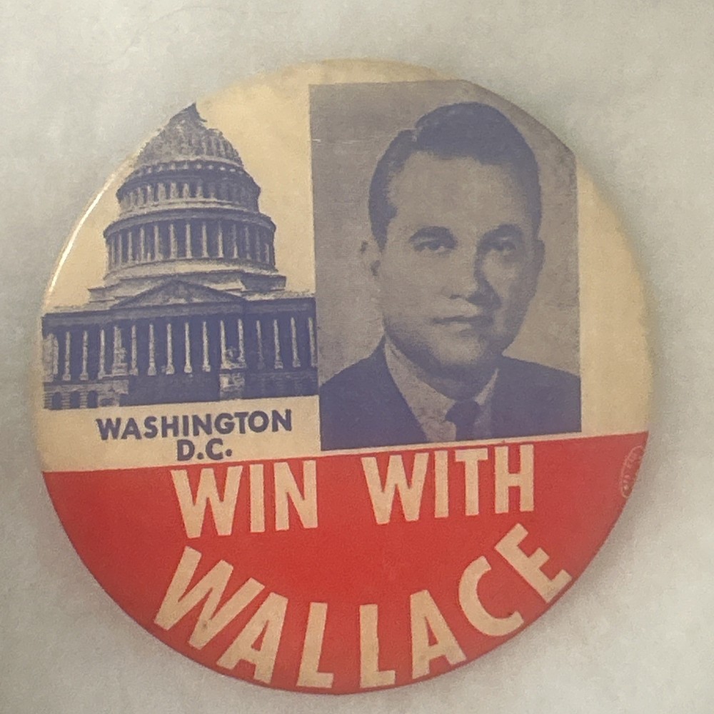 Win With George Wallace Washington D.C. 3 1/2” pinback button pin