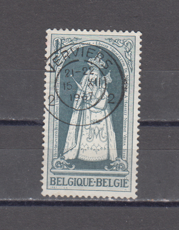 BELGIUM :  1967 - USED  - SCOTT # 697   XMAS