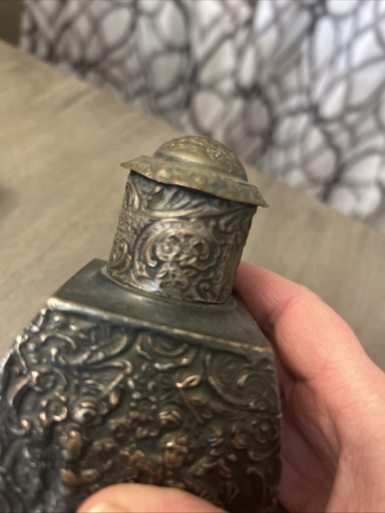 Barbour Silver Co Silver Plate Tea Caddy Bottle Tin #3238