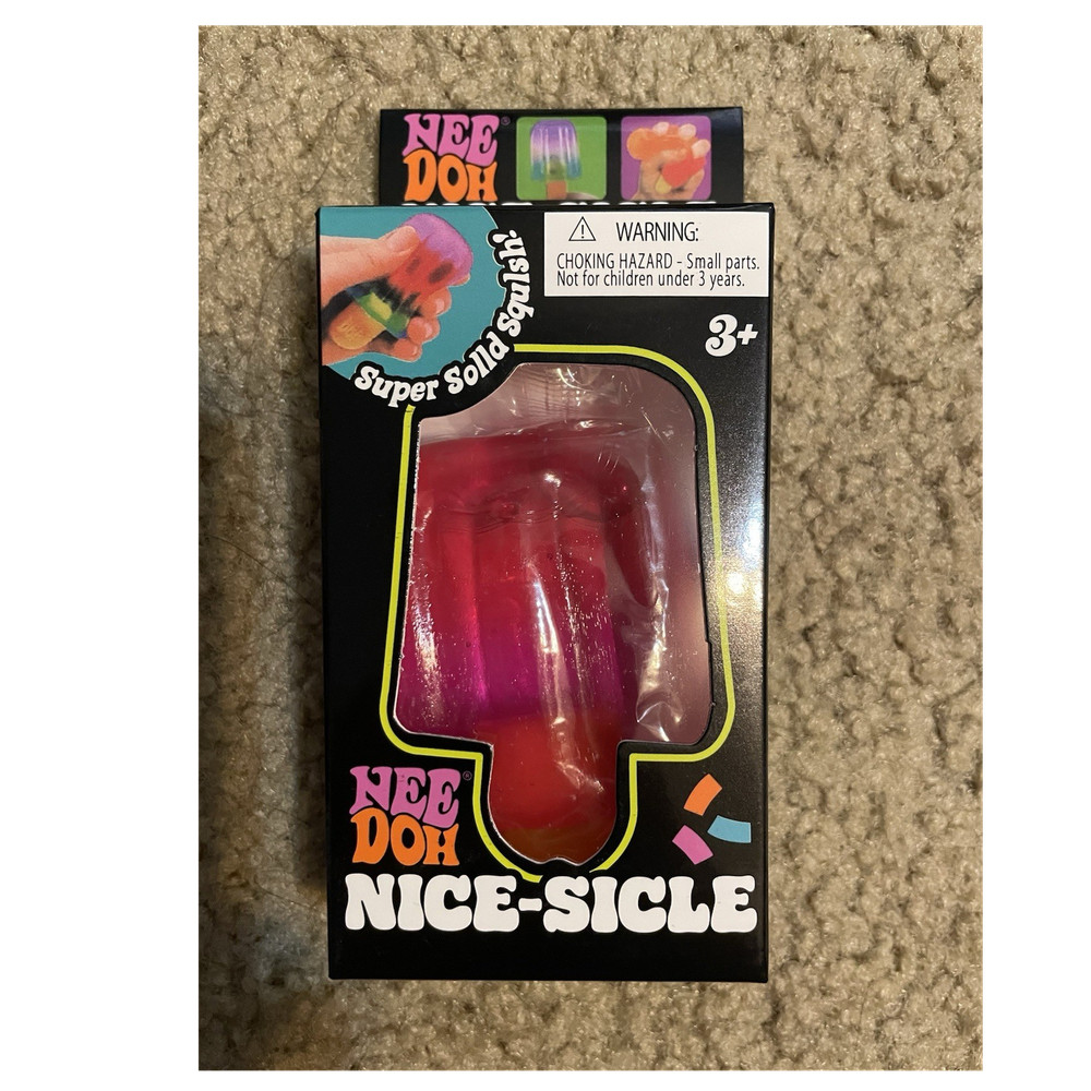 Schylling Nee Doh Nice-Sicle Super Solid Squish Squeeze Toy Multicolor 25267NAB