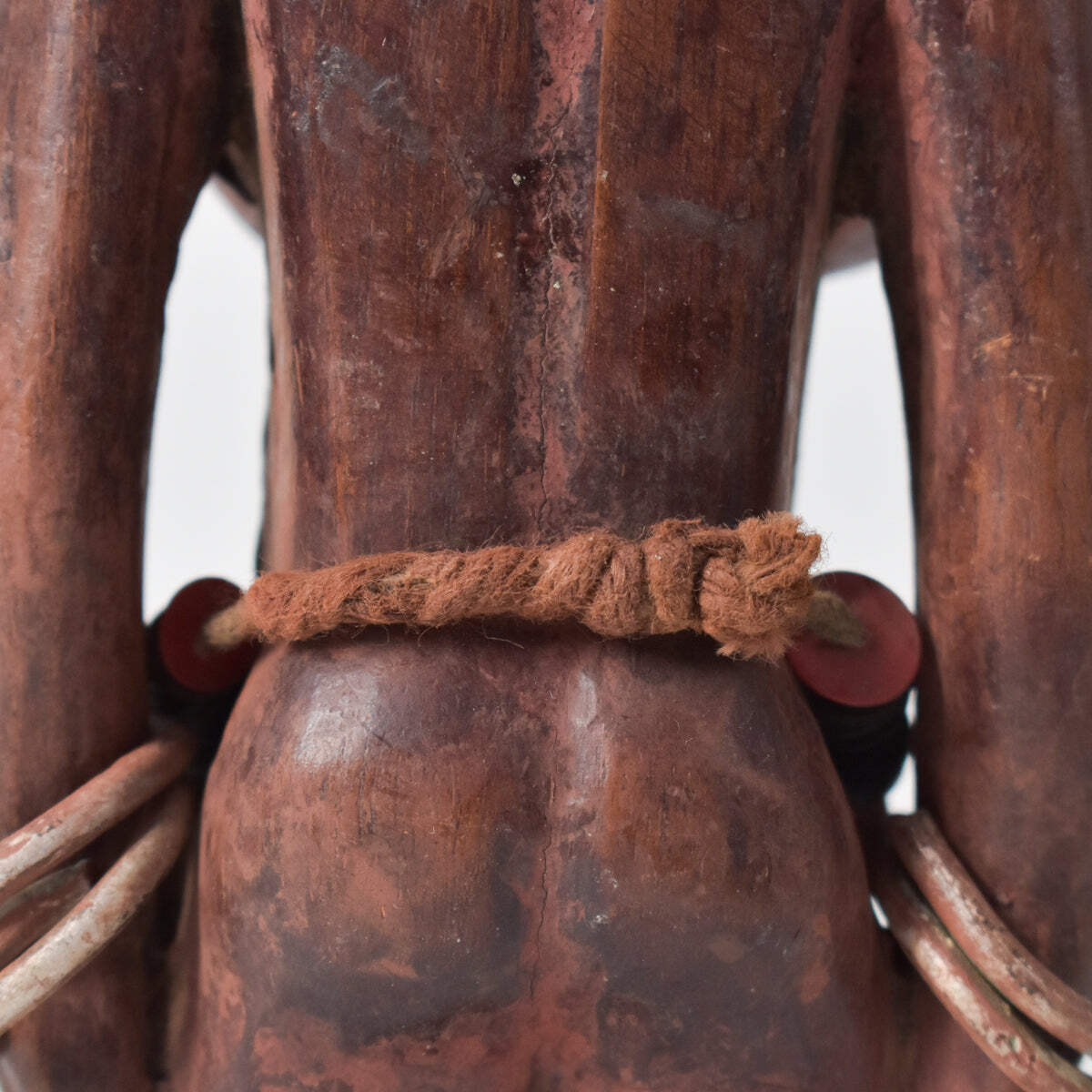 Yoruba Ibeji Female With Coral Necklace Figure Nigeria