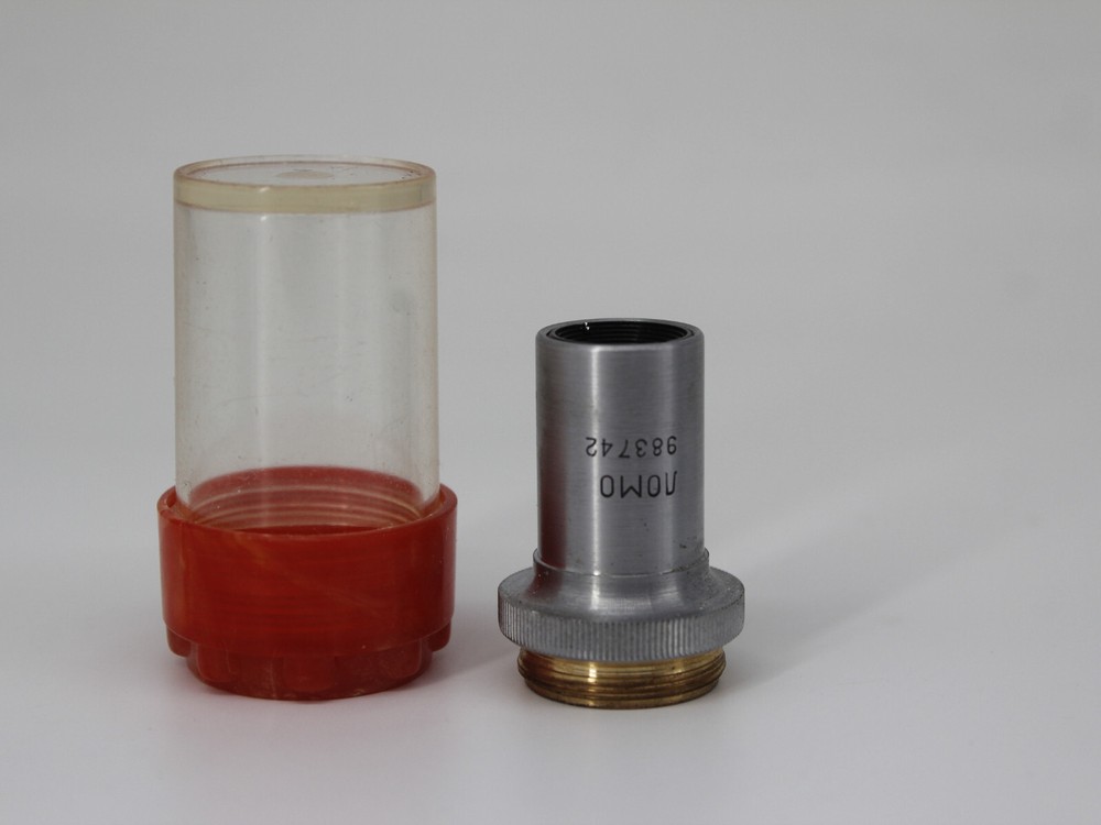 Rare Photomacrography LOMO Microscope Objective 4x 0.12 RMS thread TM16
