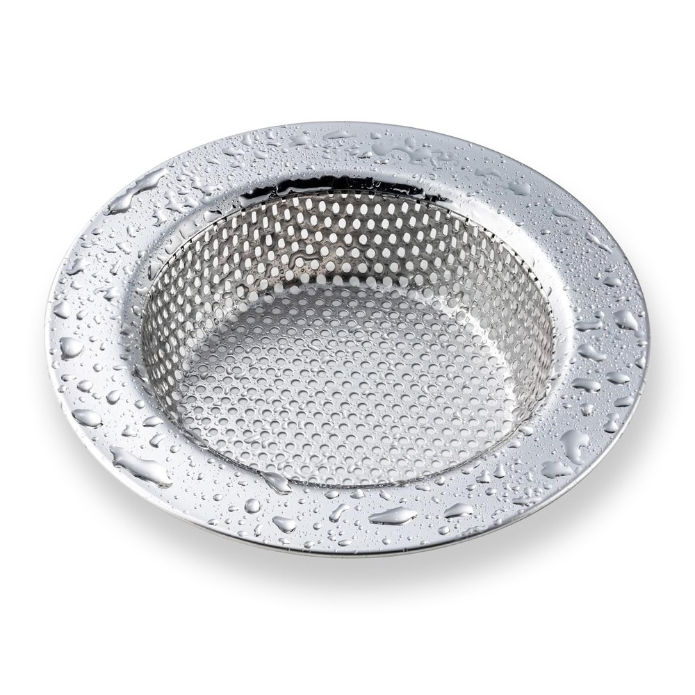 1 Pack Sink Strainer for Most Kitchen Drain Basket Upgraded Double-Layer Safe