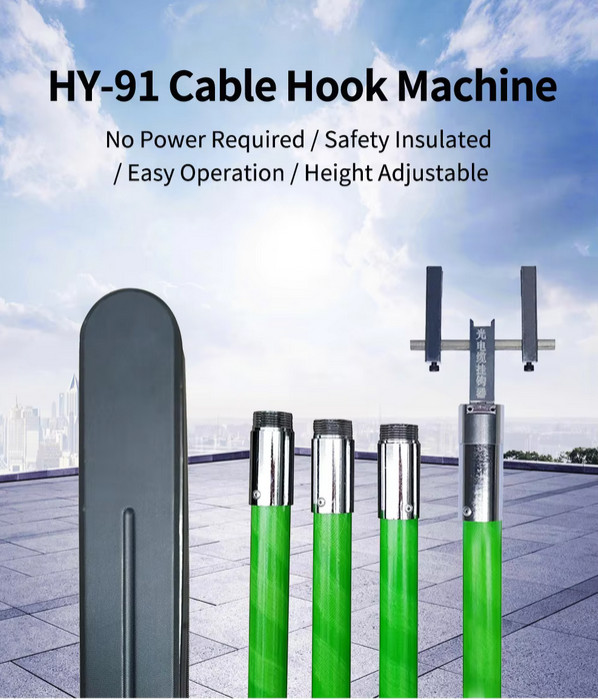 Cable Hook Manual Optical Cable Hanging Machine Cable Fiber Hanger Machine