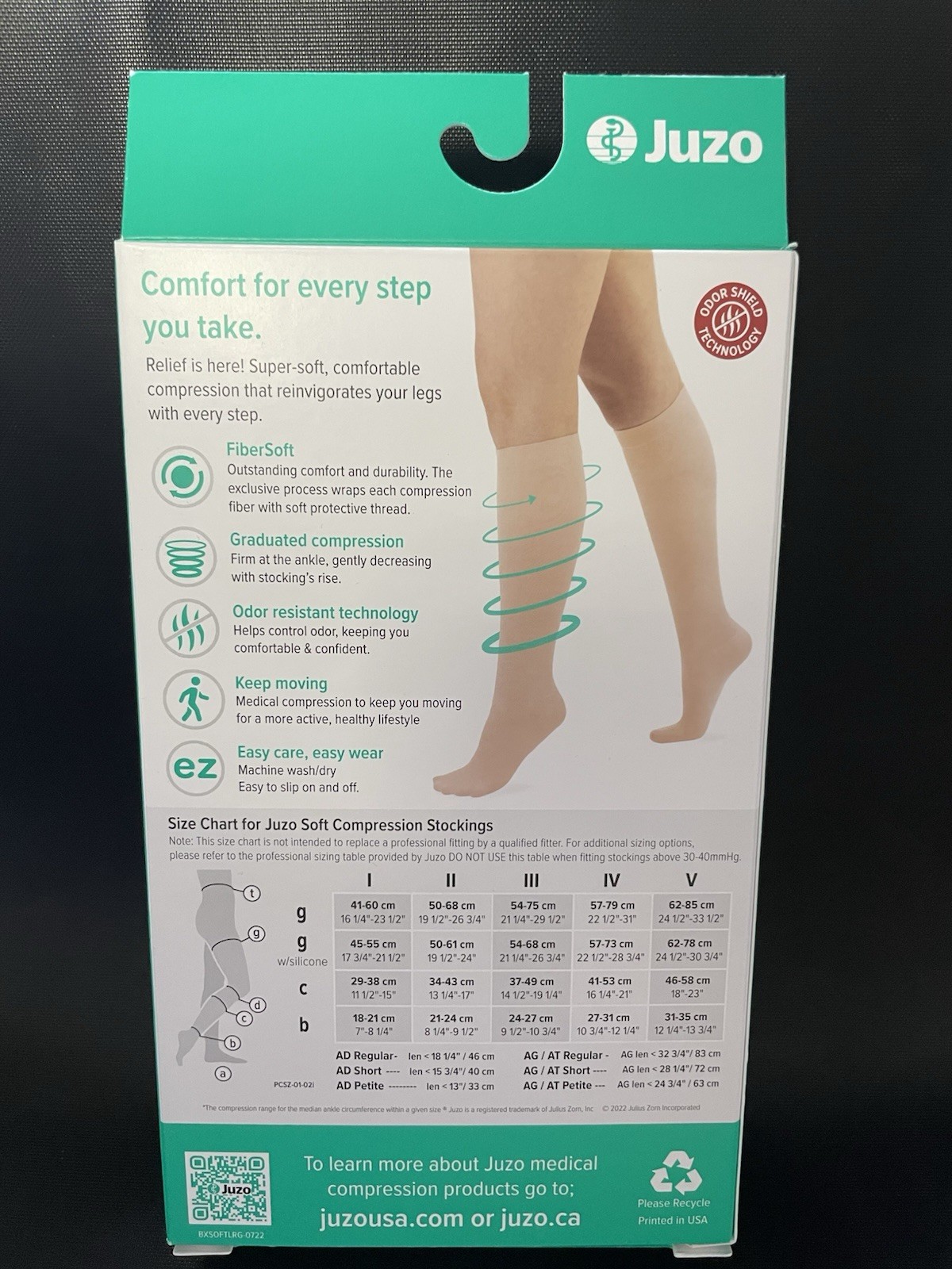 Juzo Soft Medical Compression Pantyhose Closed Toe 20-30 Size II Beige