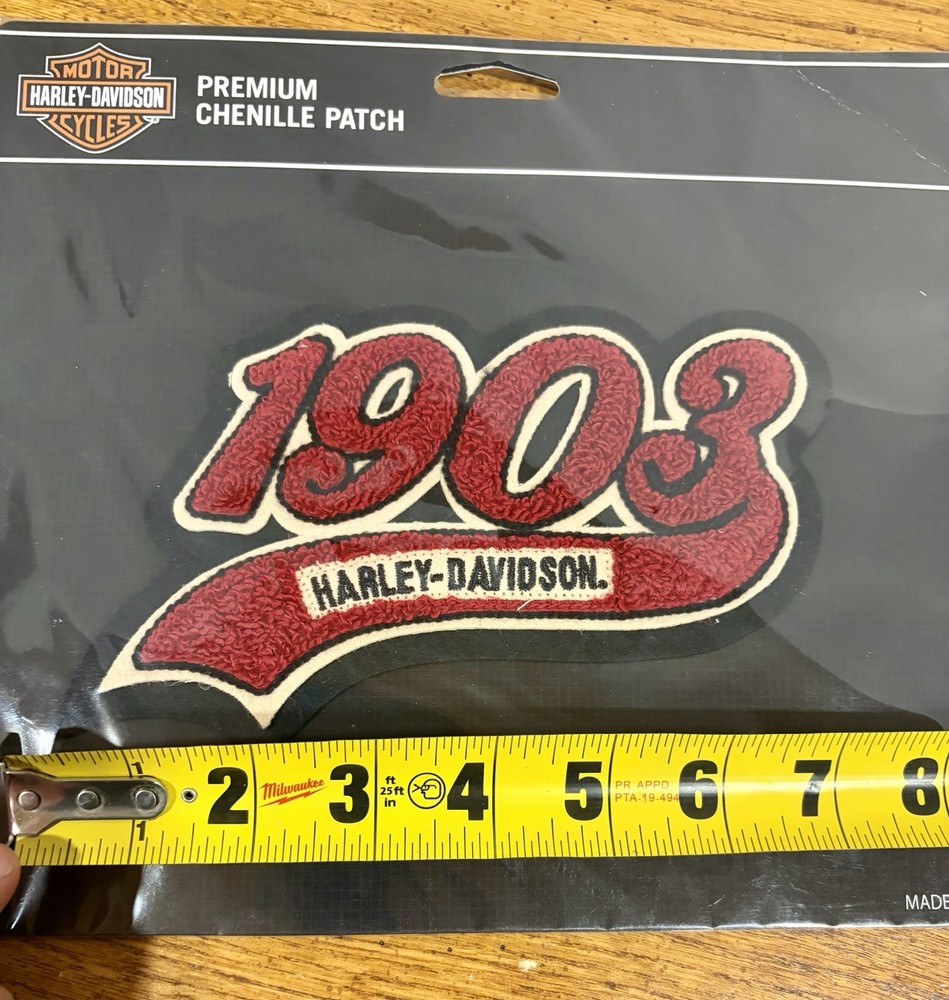 Harley Davidson 1903 Premium Chenille Patch Emblem Motorcycle Biker