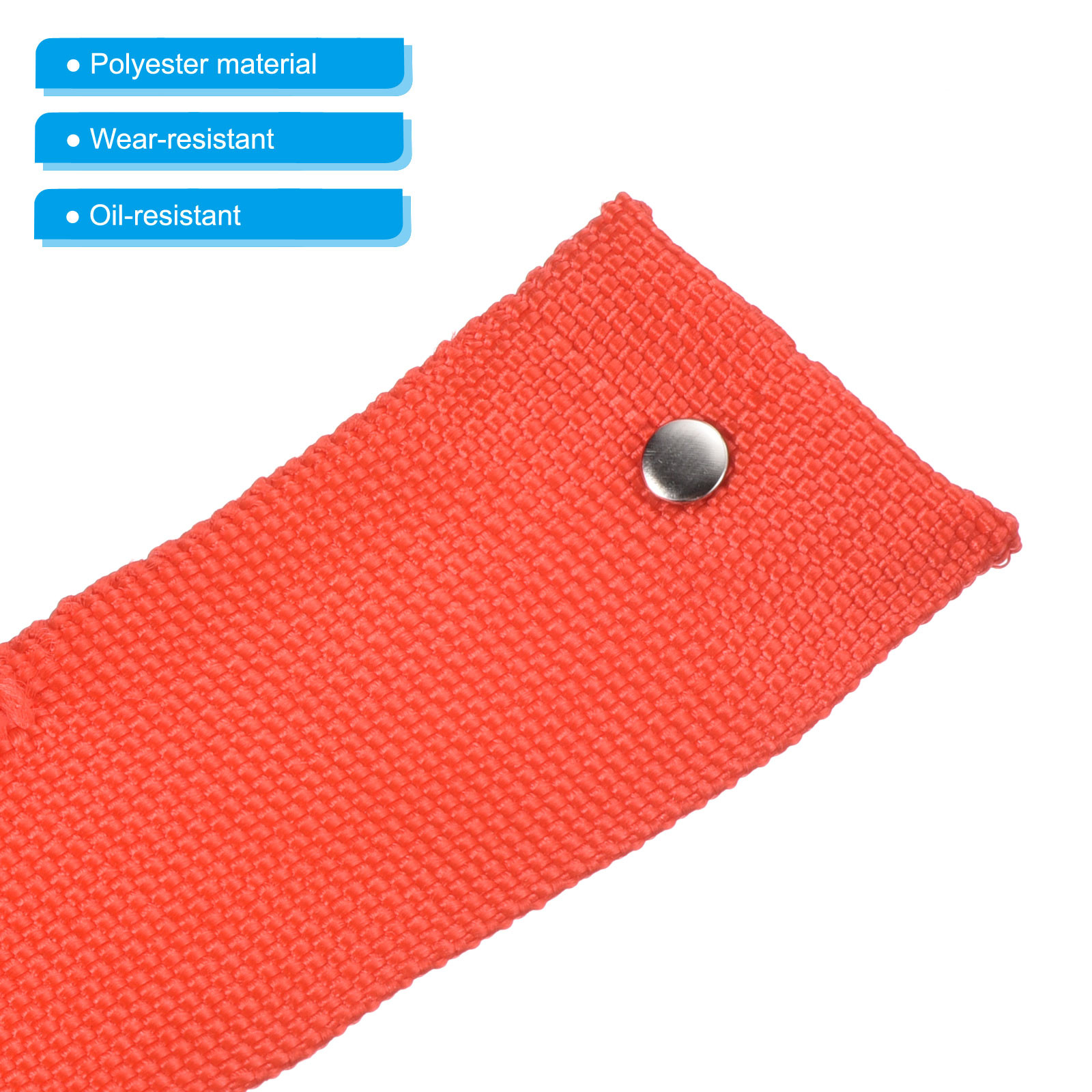 10Ft*45mm Polyester Rope Protector Cable Cover Rope Protective Sleeve Red