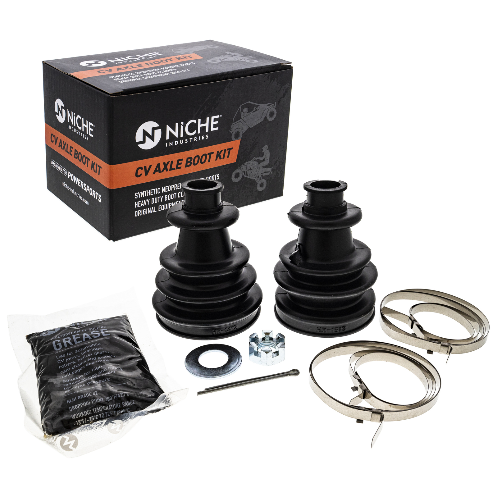 NICHE Front CV Axle Boot Kit for Polaris 2006 Magnum 330 4x4 2201015 2202826 ATV