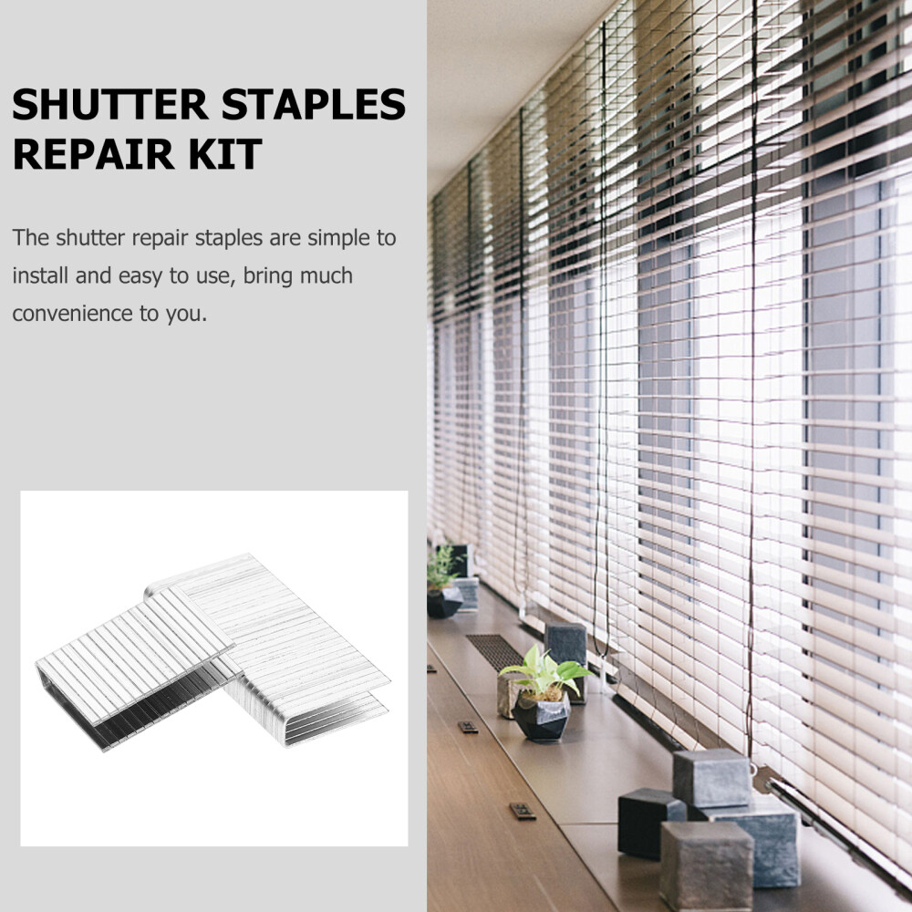40PCS Shutter Staples Replacement Louvers Staples Shutter Staples Repair Kit
