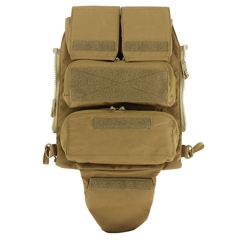 Tactical Vest Pouch Bag Zip Back Panel 2.0 Version for JPC AVS