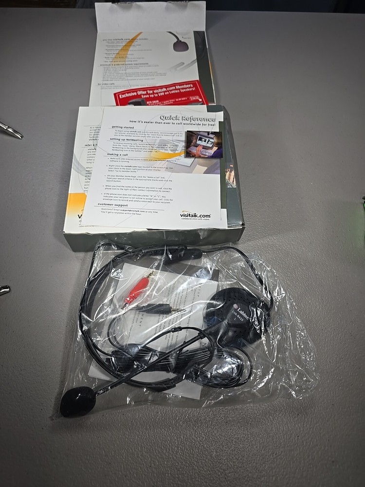 Labtec Visitalk.com Headset New Open Box LVA-820