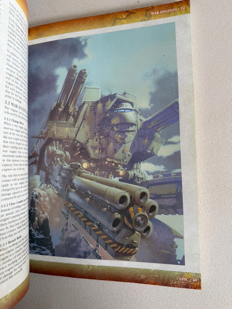 Games Workshop - Epic Armageddon Epic Rulebook 2003 Citadel Warhammer Rules