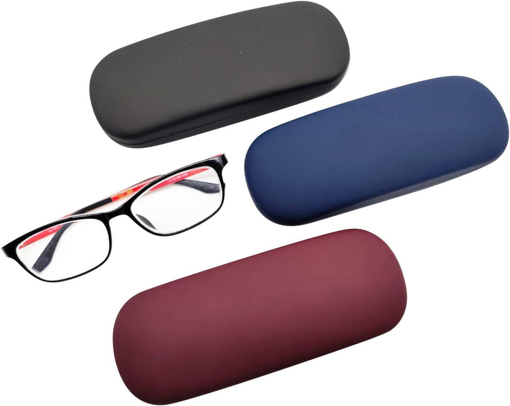 HSYMQ 3Pack Unisex Hard Shell Eyeglasses Protector Cases, Protective Case for Gl