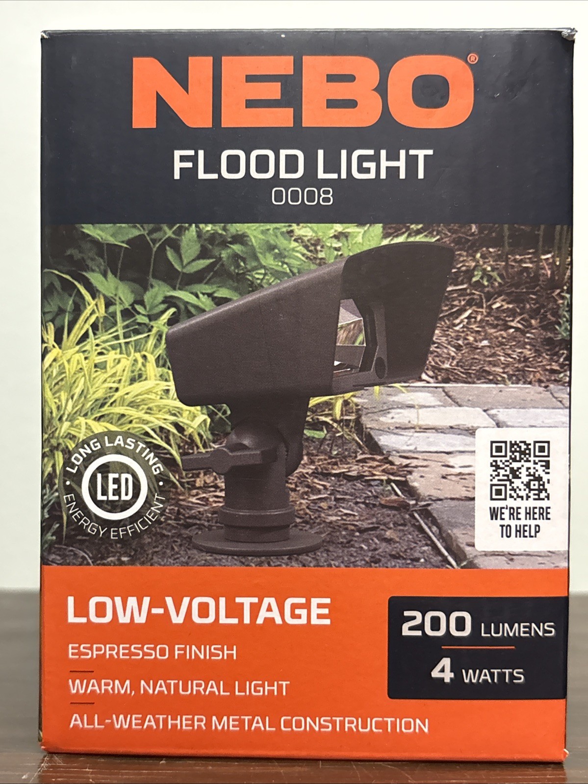 New Seale NEBO Flood Light 0008 Low Voltage 4 Watts LED Light Landscape Outdoor