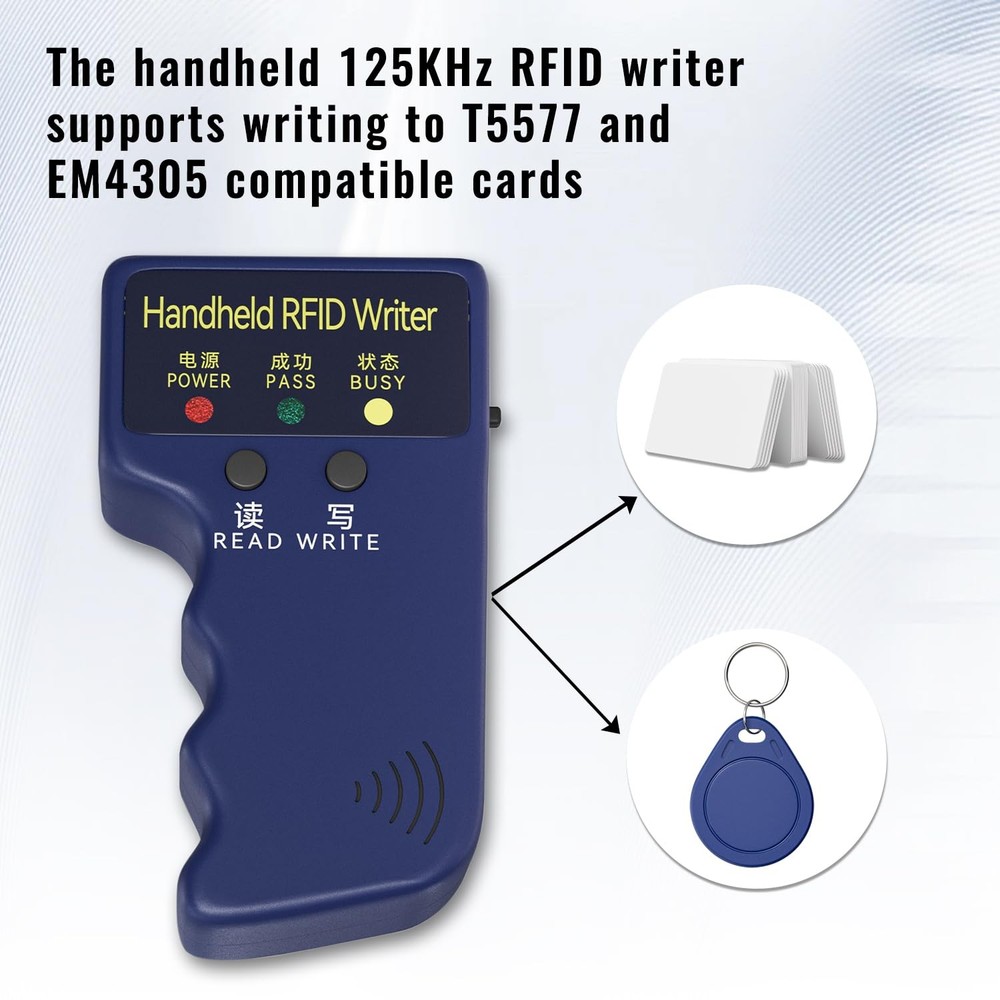 Handheld Copier RFID Reader Rewriter Smart ID Card Duplicator 125KHz...