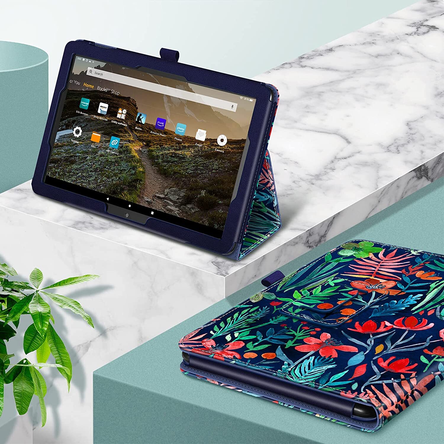 Folio Case For Amazon Fire HD 10 /HD 10 Plus 13th 2023 Tablet Slim Stand Cover