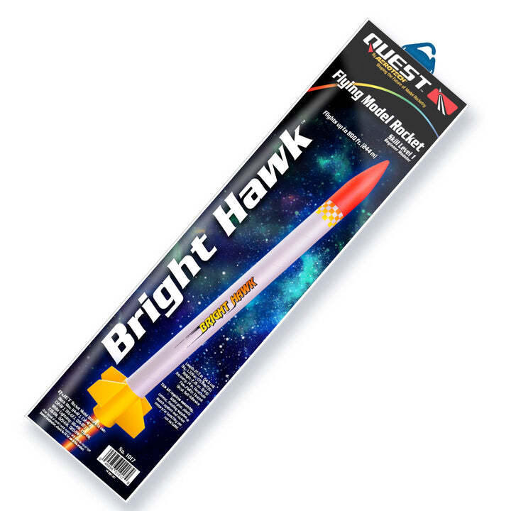 Quest Flying Model Rocket Kit Bright Hawk QST 1017