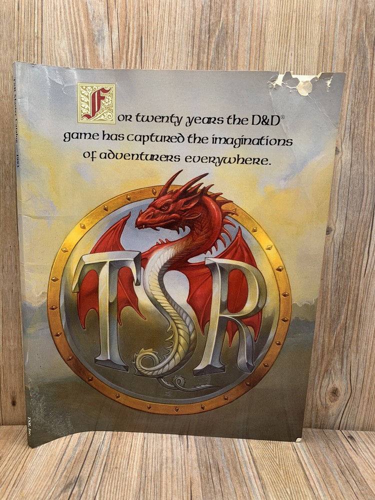 Dungeons & Dragons TSR  Master Catalog 1993 Vintage