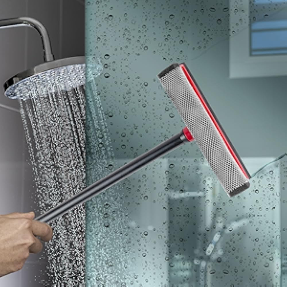 Window Squeee for Car Windows, 2-in-1 Window Cleaner for