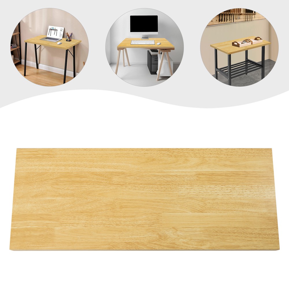 US Wood Color 75x30x3.5cm Adjustable Workbenches Tabletop Rectangular Countertop