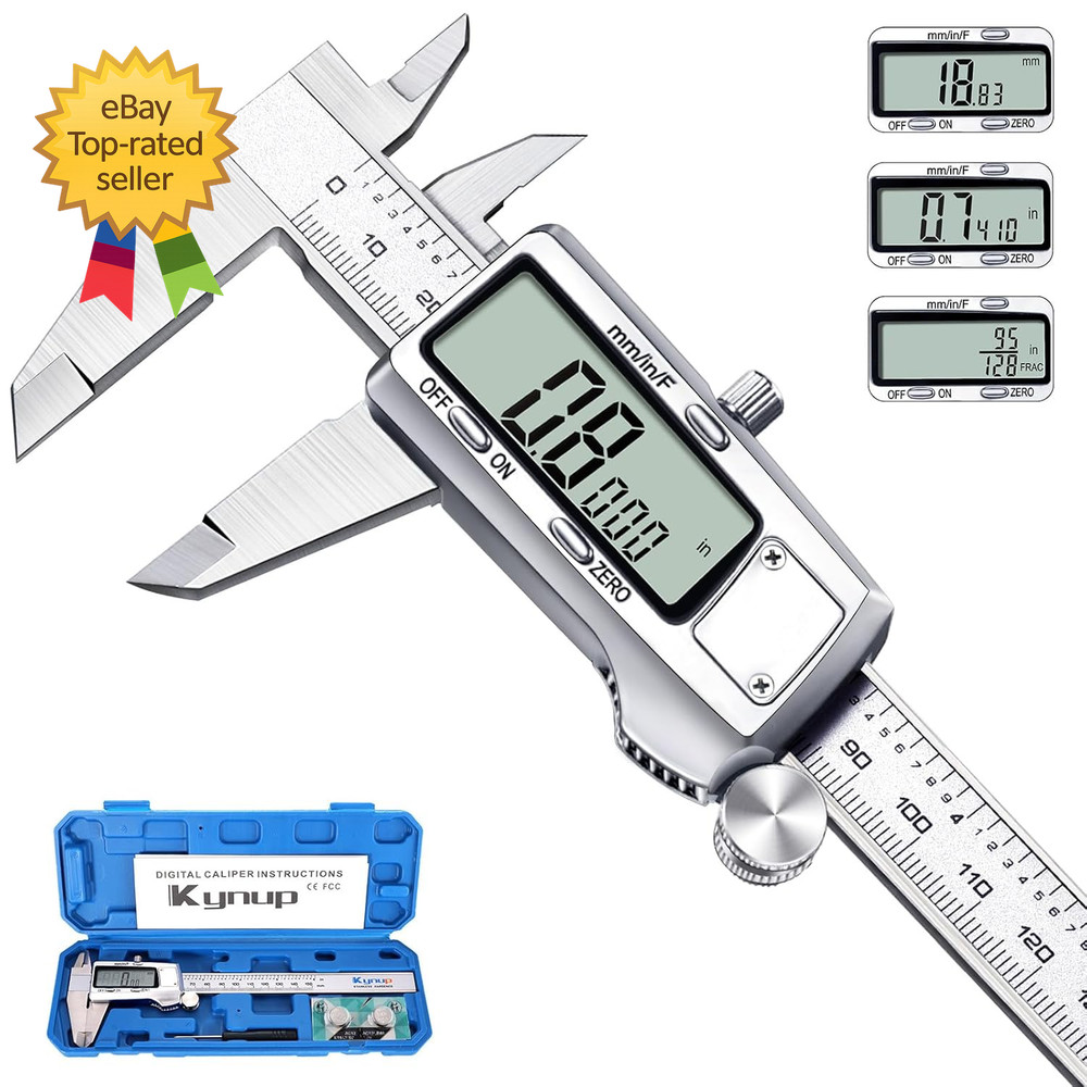 Digital Caliper, Caliper Measuring Tool Micrometer Dial Vernier Caliper with Lar