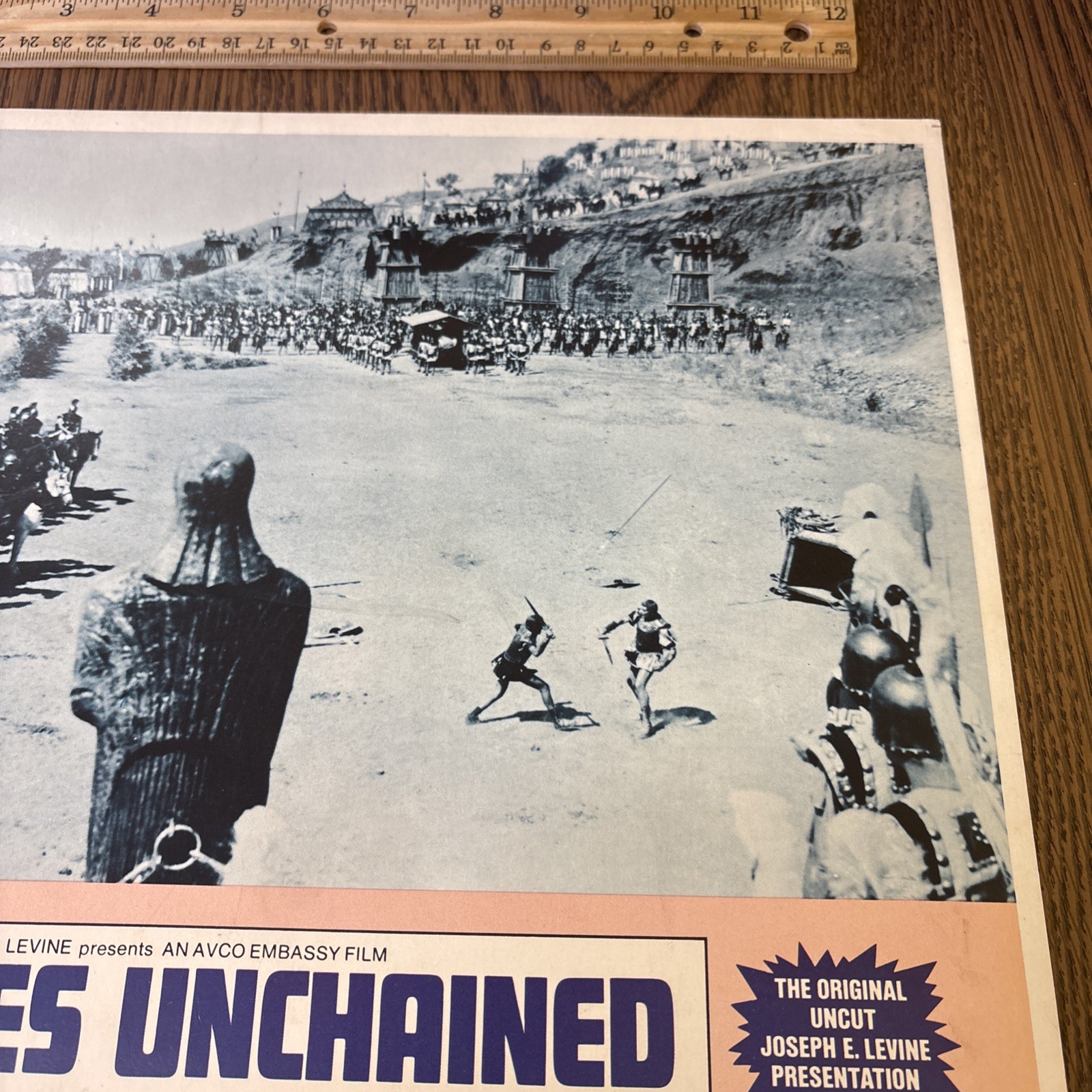 VTG 1973 Hercules Unchained Movie Lobby Card Poster Steve Reeves Joseph Levine