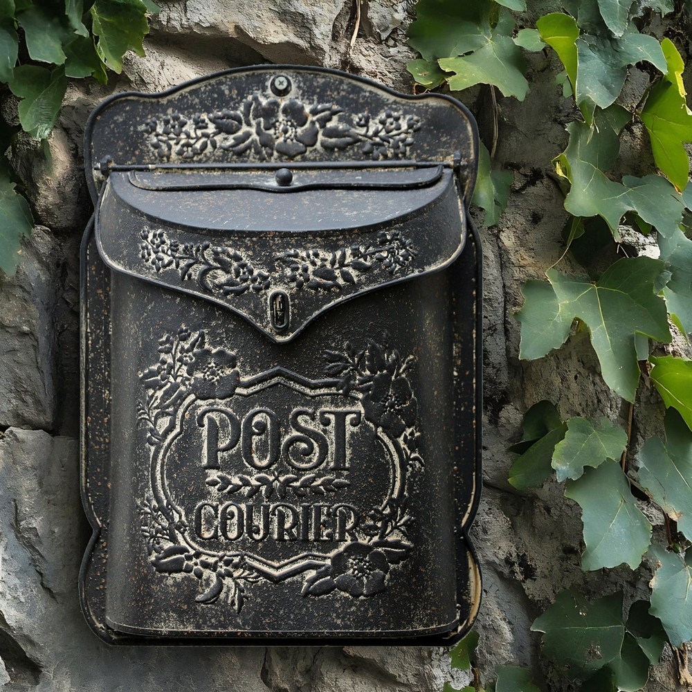 Bee Mailboxes Wall Mount Vintage White Mailboxes for Outside
