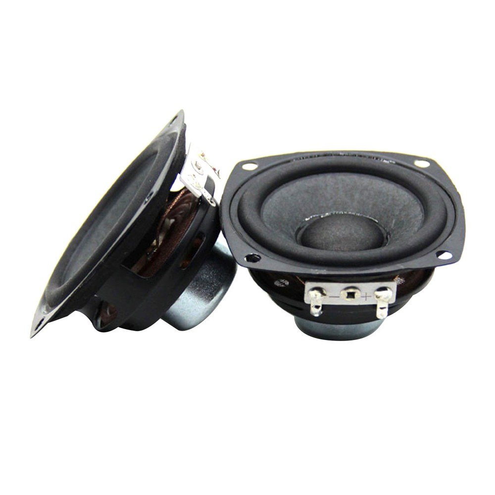 2PCS High Sensitivity Full-Range Speakers 25W 4Ω Superior Frequency Response