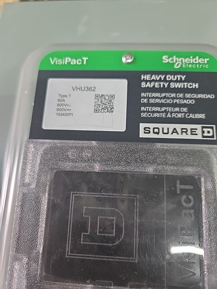 SQUARE D VHU362 U 60A 600V 3Ph N1