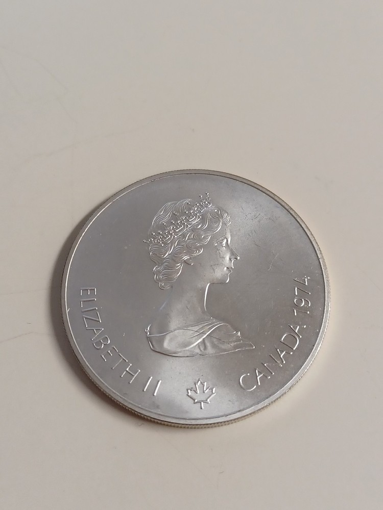 1974 Canada 5 Dollar, Canoeing