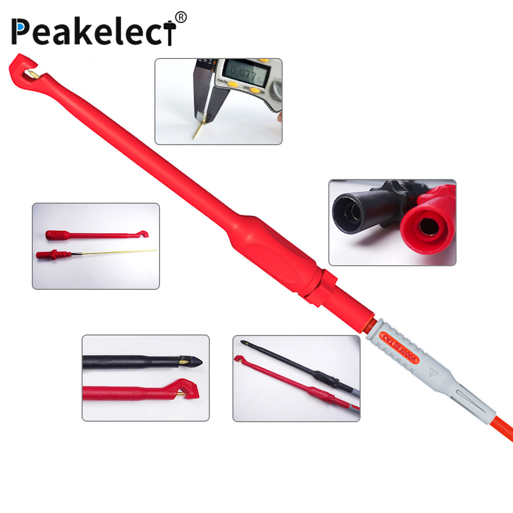 57PCS Back Probe Set Multimeter Test Lead Kit with Replaceable Probe Banana Plug