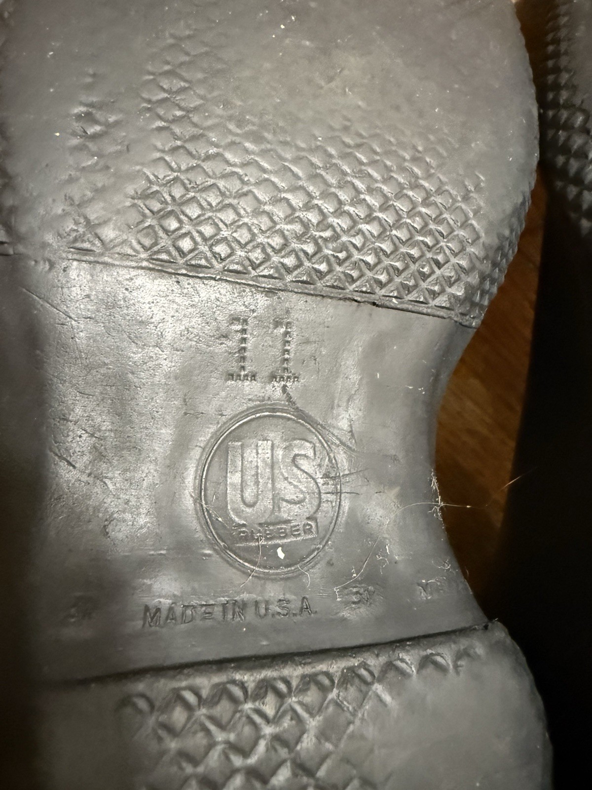 Rare 1st Pattern WW2 US Army Rubber Overshoes Size 11