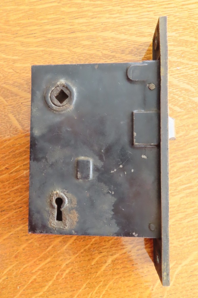 Antique Sargent Easy Spring Bare Mortise Lock -2 Push Buttons Plus key