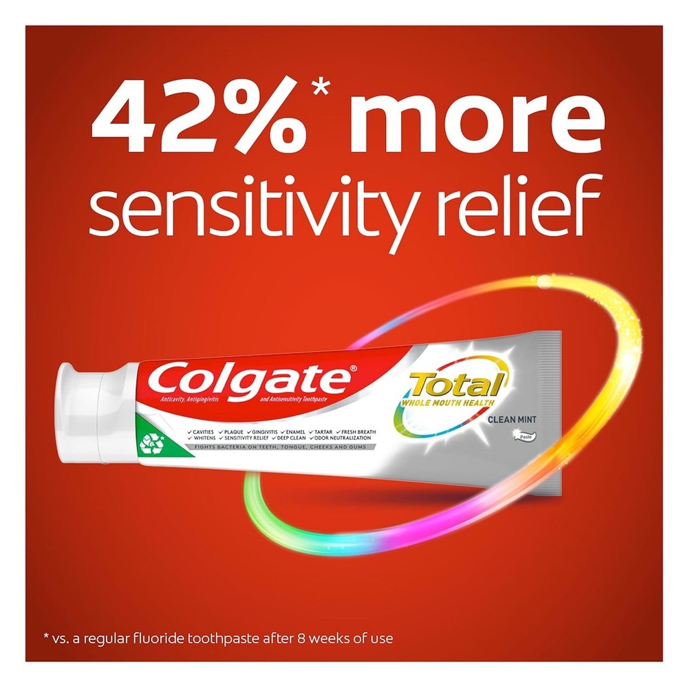 Colgate Total Clean Mint Toothpaste 3.3 OZ (Select Pack)